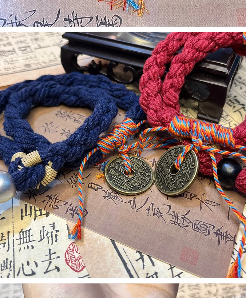 Новые китайские браслеты гора призрак цветок денежный браслет этнический