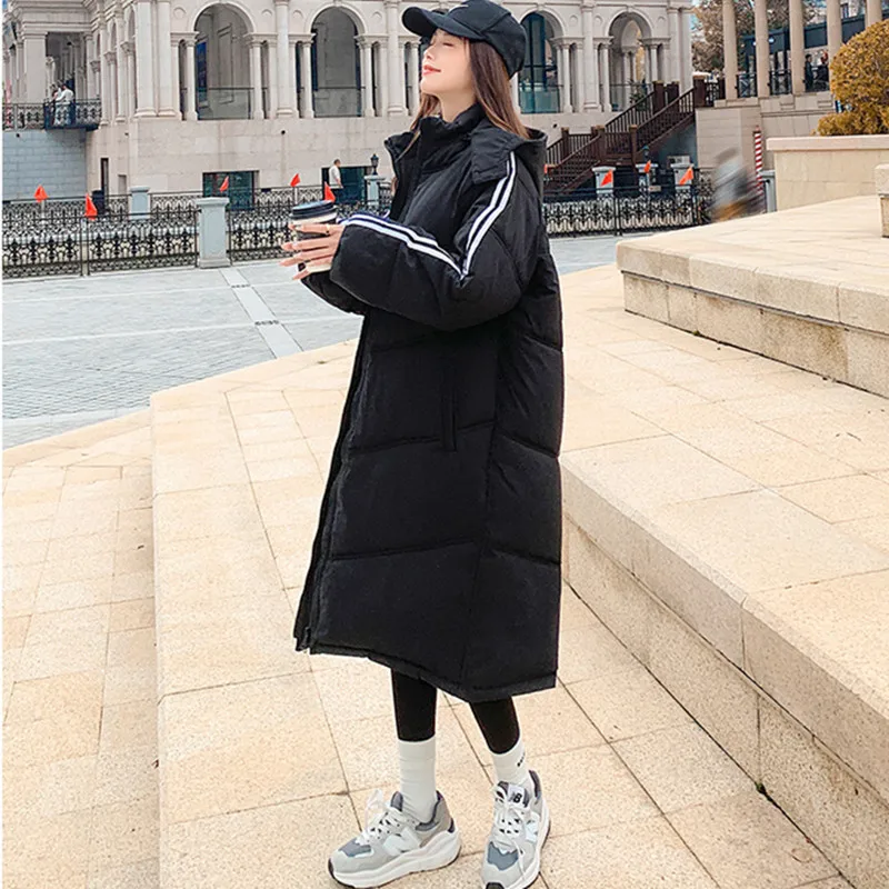 2022new down Cotton Jacket Women's Mid-Length Parkas Coat Winter Parkas Jacket Bread Coat