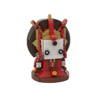 moc 74774 space war female warrior queen amidala red with formal dress classic brickheadzs building block model collectible toys
