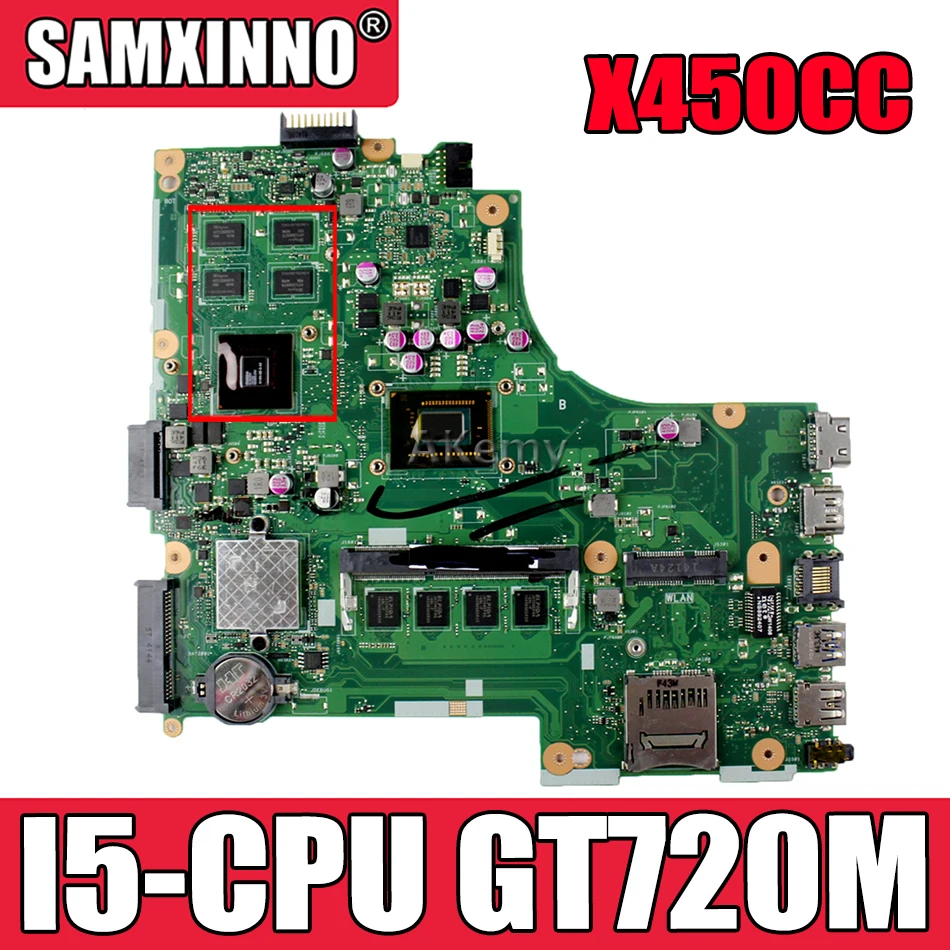 

Материнская плата Akemy X450CC для ноутбука ASUS X450CC X450C оригинальная материнская плата 4 ГБ-Оперативная память стандарта GT720M