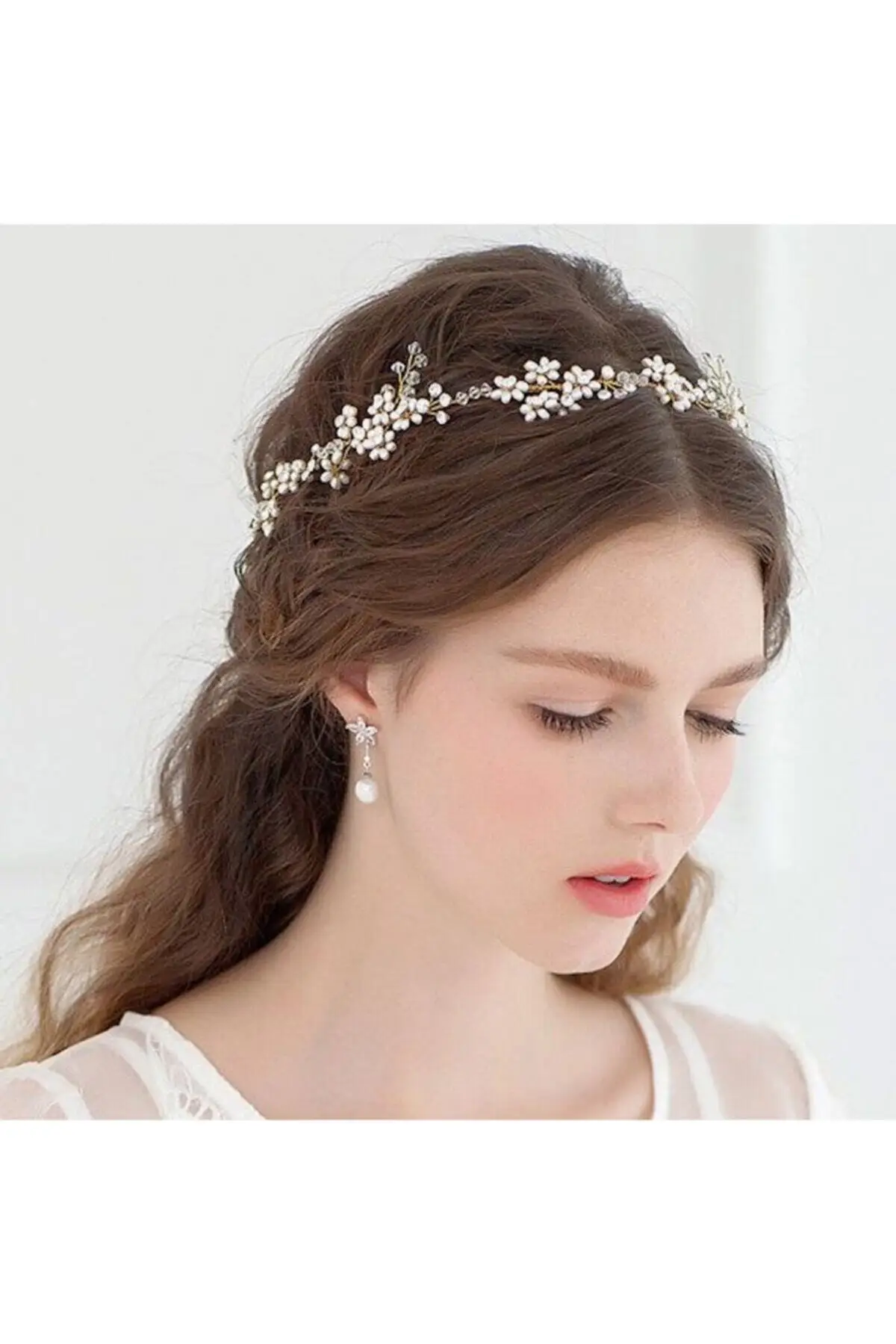

Bridal Accessories Crystal And Pearls Handmade Bridal Crown Hair Accessory Wedding Handmade For Bride And Bridesmaids