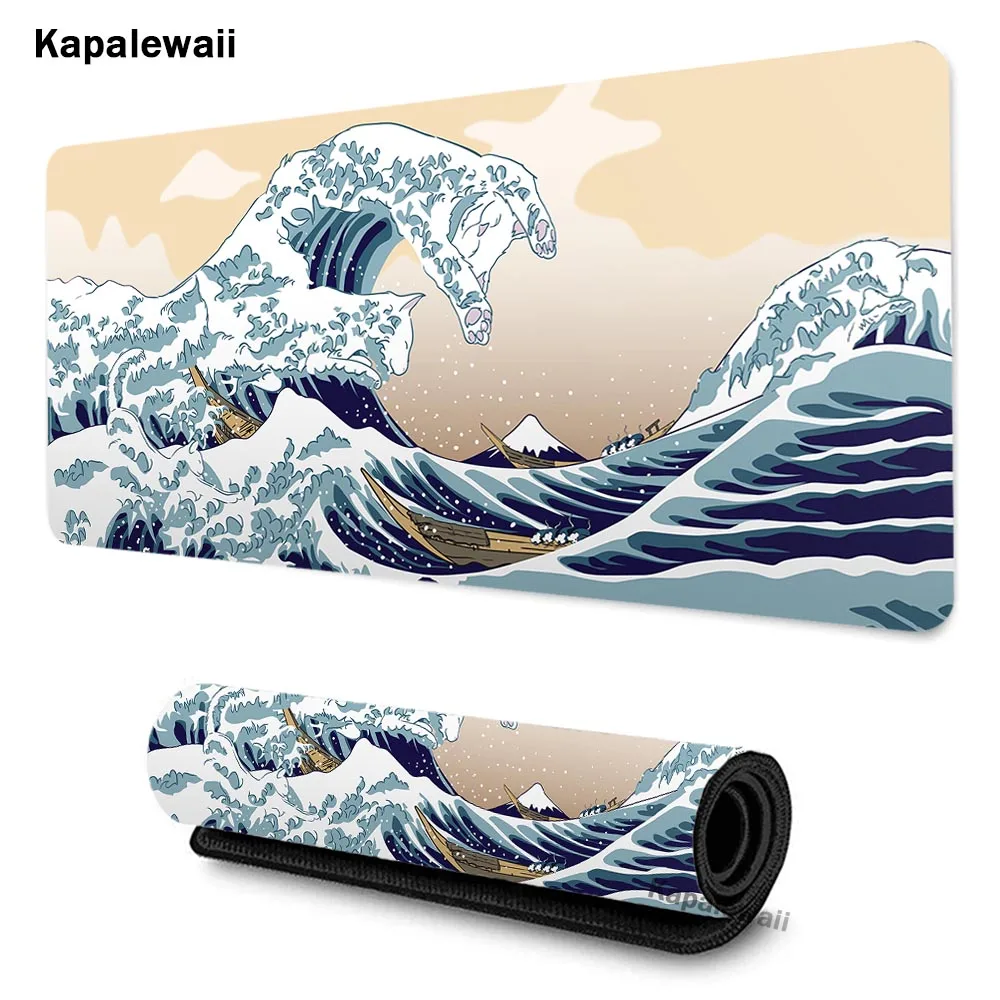 Коврик для мыши Fuji с японским известным креплением 90x40 см аниме XXL игровой коврик