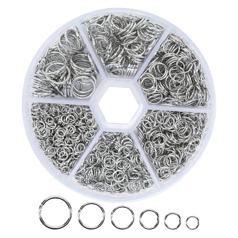 

Bifurcated Ring with Bifurcated Ring Single Open Jump Ring Crafts Split Jump Ring Opener for Necklaces and Bracelets 124A