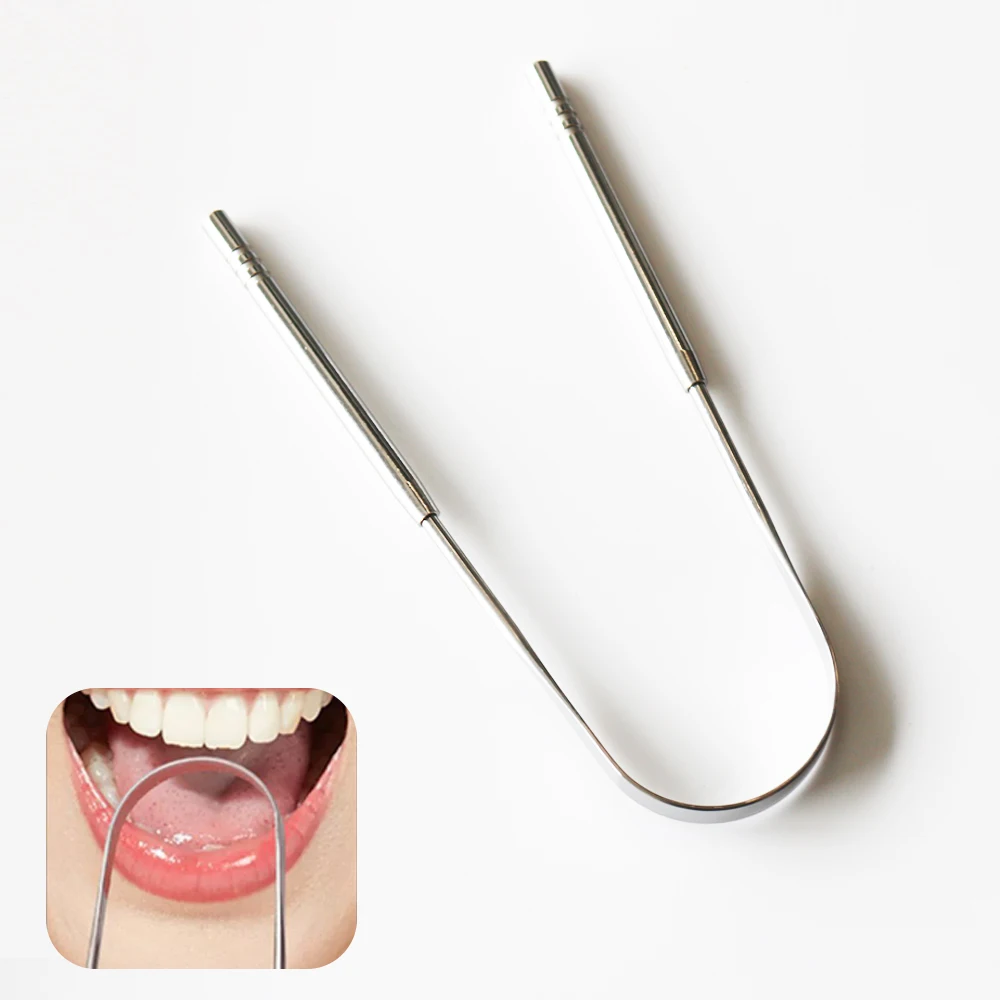 1 шт. скребок для языка из нержавеющей стали