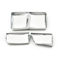 durable new buttons decorative cover plastic abs accessories chrome easy to paste for bmw 5 series f10 f07 f18