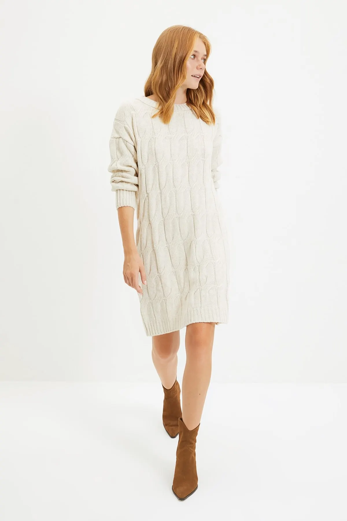 

Women's Dress Stone Knit Detailed Knitwear Elegant Fashion Casual Casual Casual Casual Casual Casual Casual Casual Boho Dress Dress