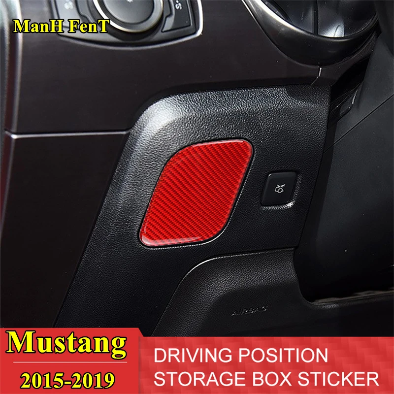 

2015-2019 Mustang Co-Pilot коробка для хранения панель из настоящего углеродного волокна