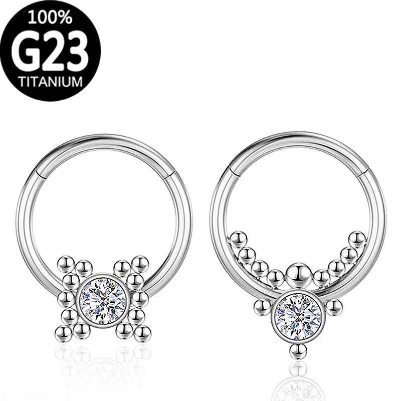 

Кольцо для носа с бриллиантами пирсинг титана перегородка Кликер кольцо с откидным сегментом соска хрящевая ткань 16g козелка губа тело ювел...