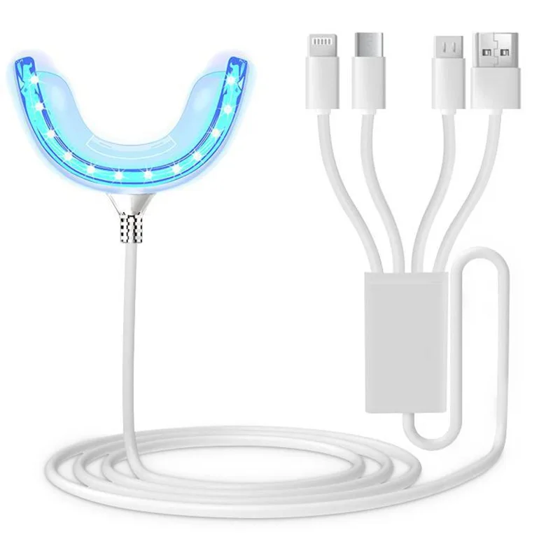 Набор гелевых инструментов для красоты зубов с синим светом USB-зарядка