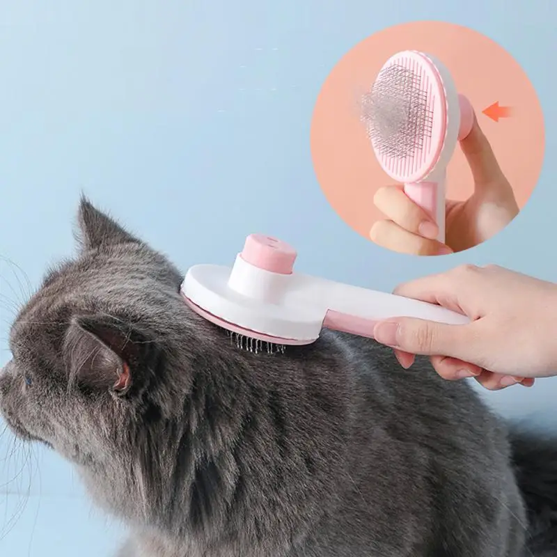 

Pet Hair Remover Dog Brush Cat Comb Dog Hair Special Needle Comb Cat Scraper Grooming Self Cleaning Slicker Brush for Dogs Cats