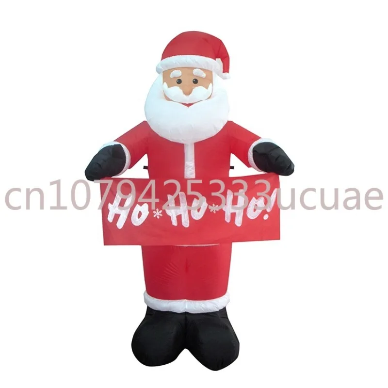 

Товар, надувной Санта-Клаус с баннером для улицы, Рождественский двор с