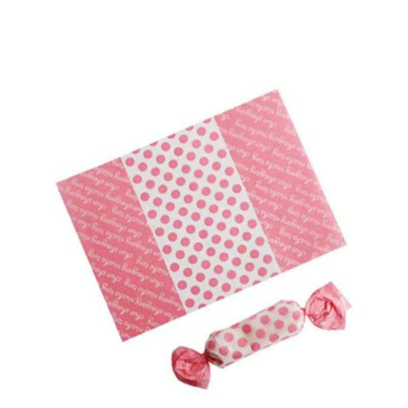 AQ Romantic Pink Dots White English Greetings Decor Wedding 