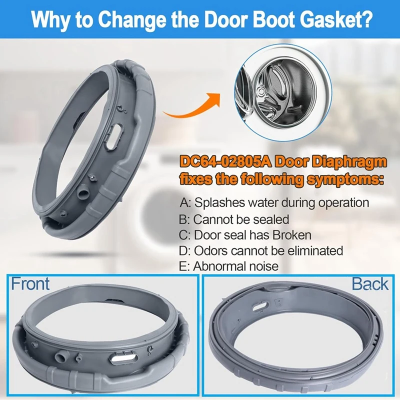 DC64-02805A уплотнение дверной сапоги для шайбы запасные части дверная диафрагма