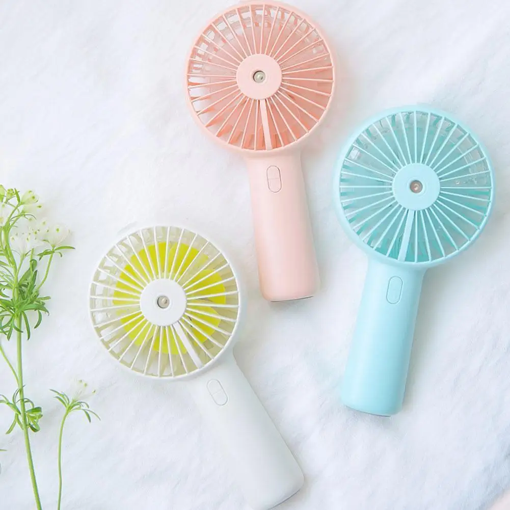 

Mini Handheld Portable Water Mist Fan Silent USB Electric Desktop Air Cooling Gadget Rechargeable Battery Fans For Car Outd D3Q5