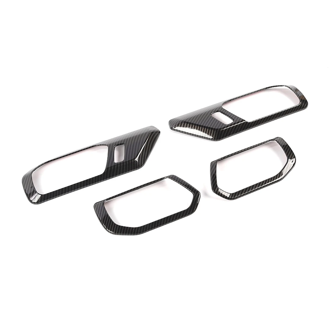 

Car Door Inner Handle Decoration Cover Stickers Interior Accessories for Ford Bronco 2021 2022, ABS Carbon Fiber