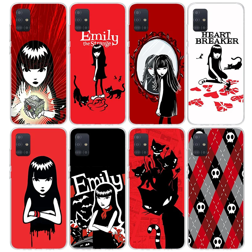 Чехол для телефона Comics Emily The Strange Samsung Galaxy A51 A71 A41 A31 A21S A11 A01 A50S A70 A40 A30S A20E A20S A10S A6 A7 A8 A9