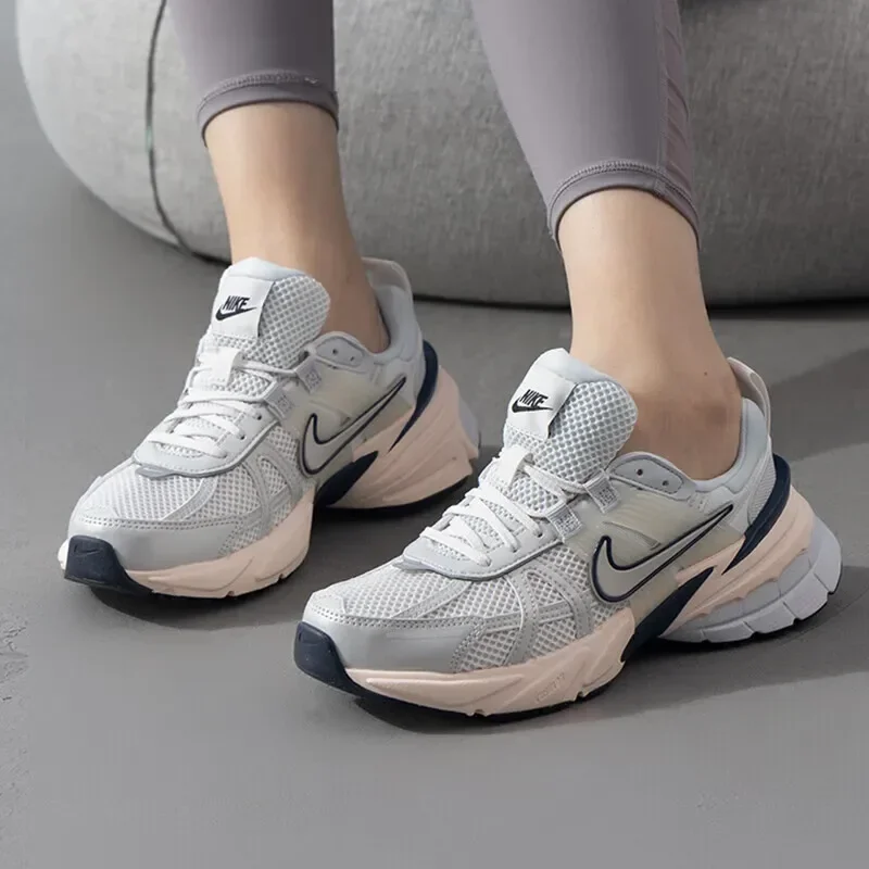 Nike V2K Run Low устойчивые к истиранию нескользящие дышащие легкие кроссовки мужские и