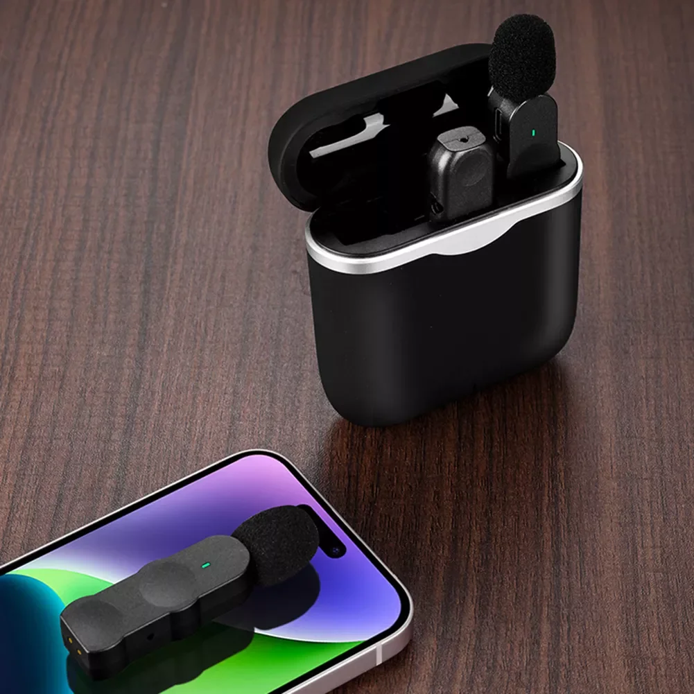 

Lavalier Microphone Portable Audio Video Recording Microphone Noise Reduction Stable Signal for Mobile Phone Laptop Live Gaming