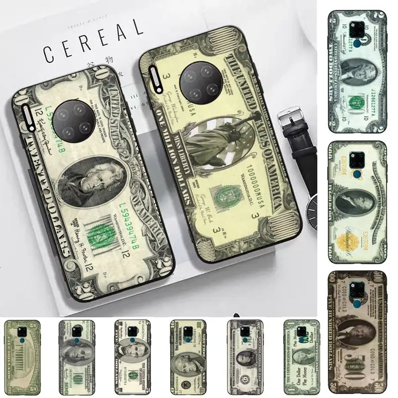 

LVTLV Dollar Phone Case for Huawei Mate 20 10 9 40 30 lite pro X Nova 2 3i 7se