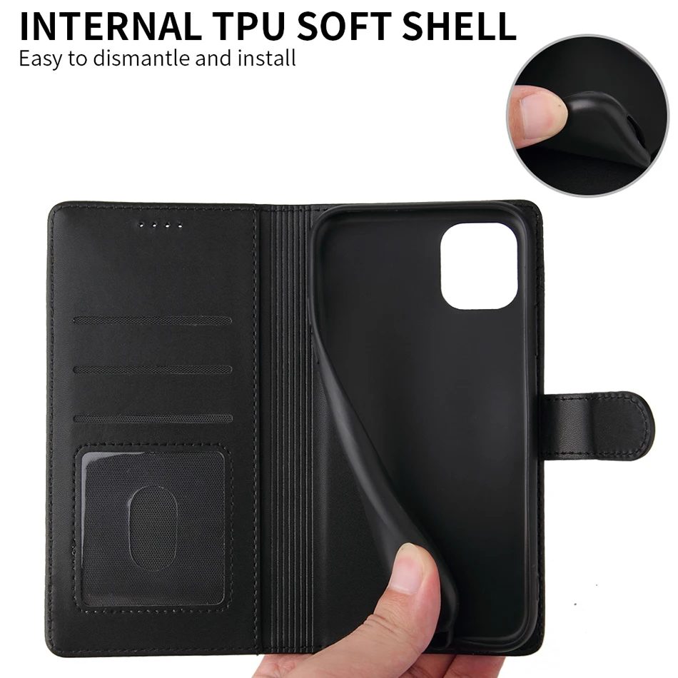 Leather Case Wallet Cover For Redmi 10 9 8 9T 9A 9C K40 Note 7 8 9 10 11 Pro 10S 9S 8T 9T 11S Stand Phone Coque Mi 11 Lite 5G NE