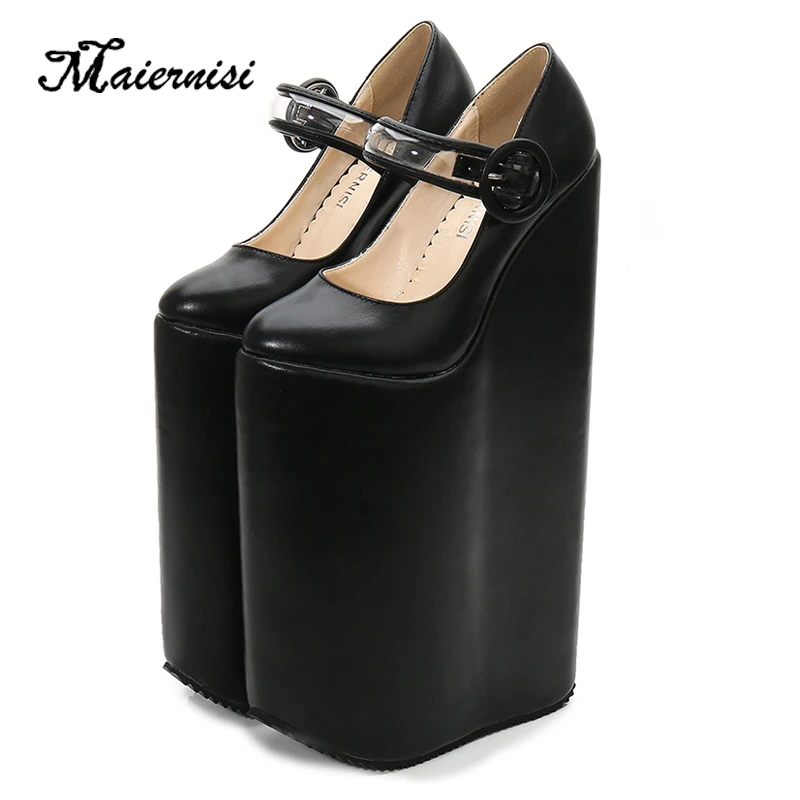 Туфли-лодочки женские на очень высоком каблуке каблук 30 см платформа 20