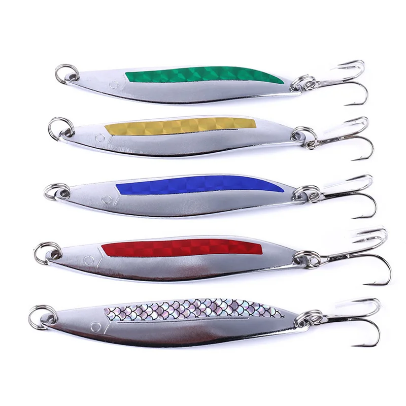 

Metal Sequins Fishing Lure 8cm/20g Crankbait Jig Shads Spoon Artificial Baits Wobbler Rotating Bait Sea Lures
