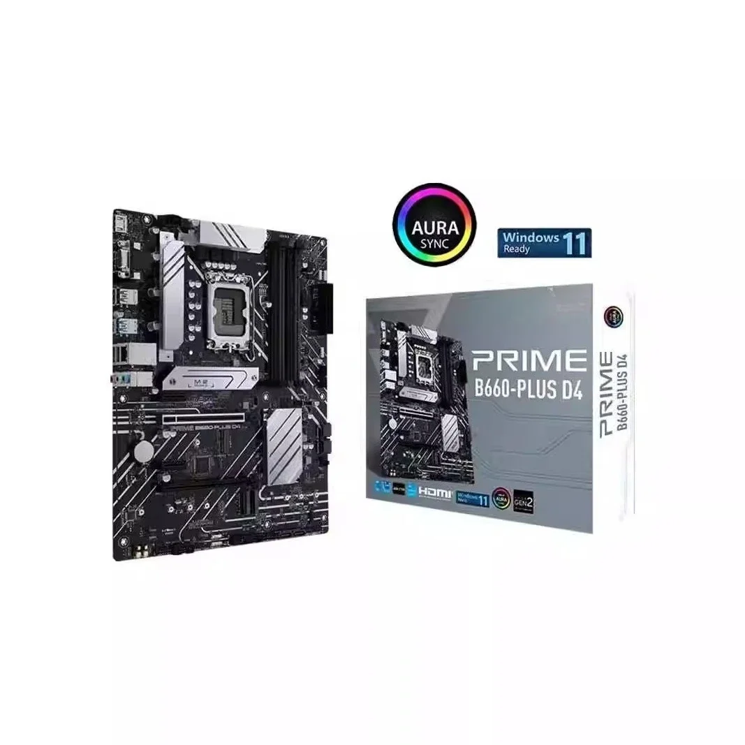 Фото Для большой платы ASUS PRIME B660-PLUS D4 поддерживает 1700-контактный процессор I7 №1