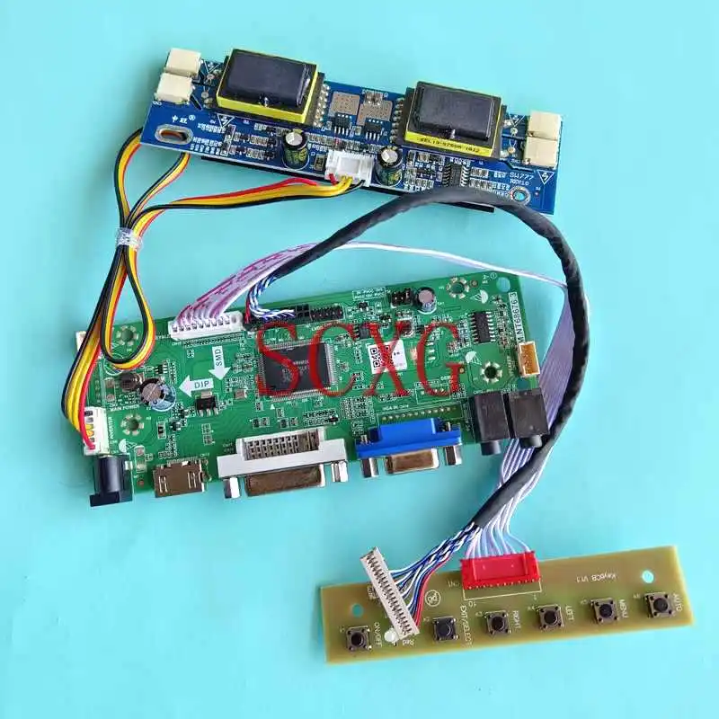 

Для FLC43XWC8V LTM170W1 M170XW01 плата контроллера экрана ноутбука 4-CCFL LVDS 20-контактный HDMI-совместимый VGA DVI 1280*768 Комплект «сделай сам» 17"