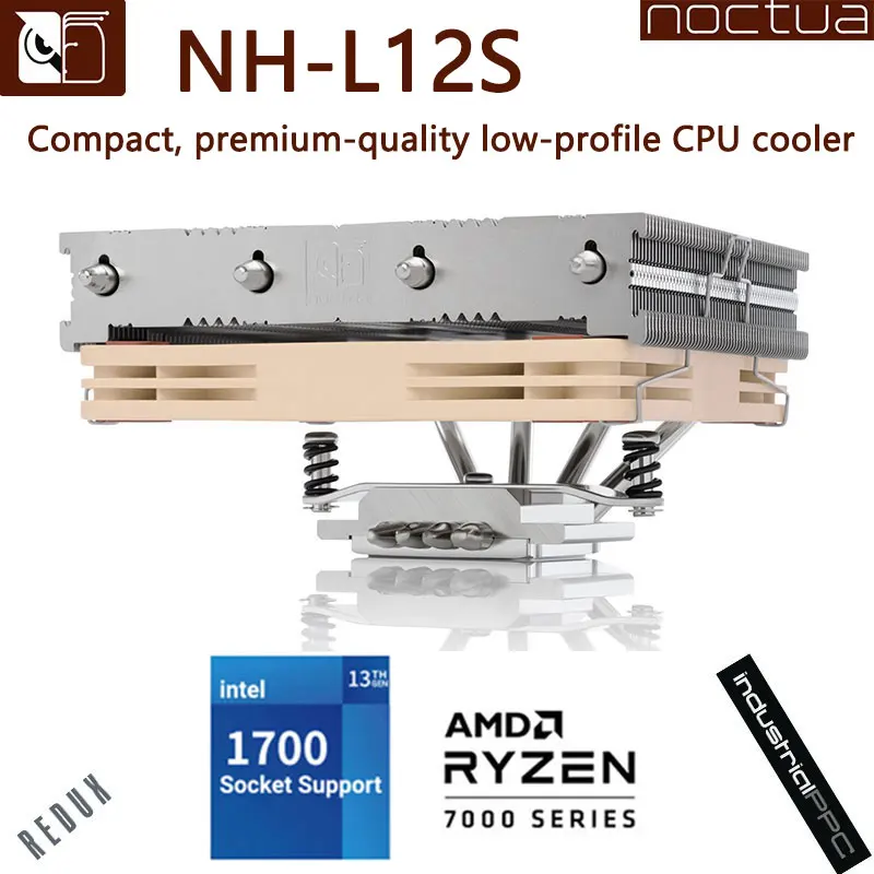 

Noctua NH-L12S 4 Heatpipe Thin CPU Cooler A12x15 120mm PWM Silence Fan CPU Fan PC Cooling For Intel 115x 2011 2066 AMD AM4 AM3