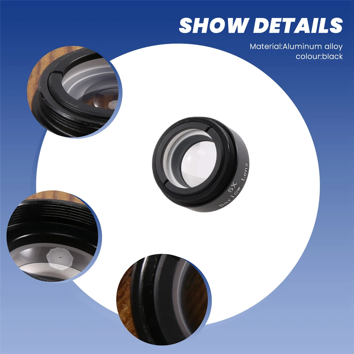 Объектив Барлоу 5X для любого M28X0 6 с резьбой 1 25 дюйма окуляр телескопа