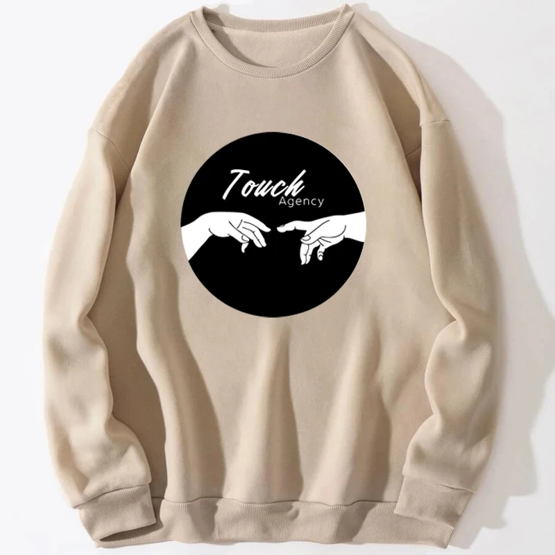 

Touch Fummy Genesis Michelangelo Art Sweatshirts Men Hoodie Hoodies Sweatshirt Trapstar Crewneck Spring Autumn Pullovers Jumper