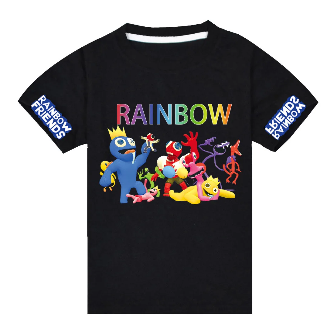 T-shirt Rainbow Friends Children's Short-sleeved Top Middle-aged and Older Children's Casual Short-sleeved Children's Gifts