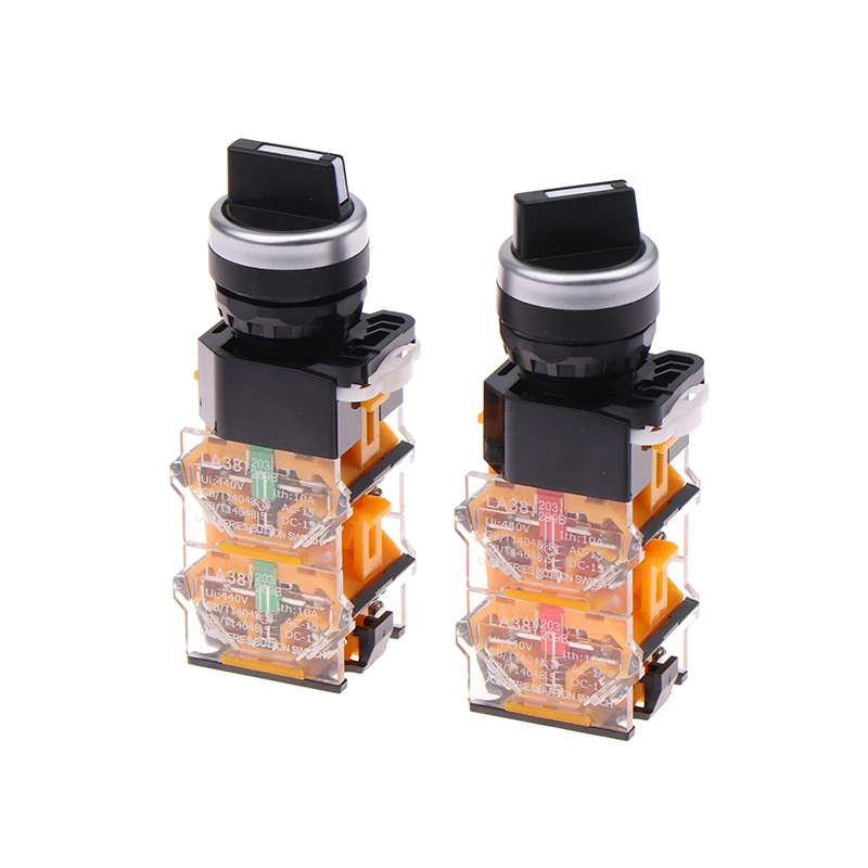 22 мм LA38-11X2/20X3/40X3 самоблокирующийся ручной переключатель 10A 400 В выключатель
