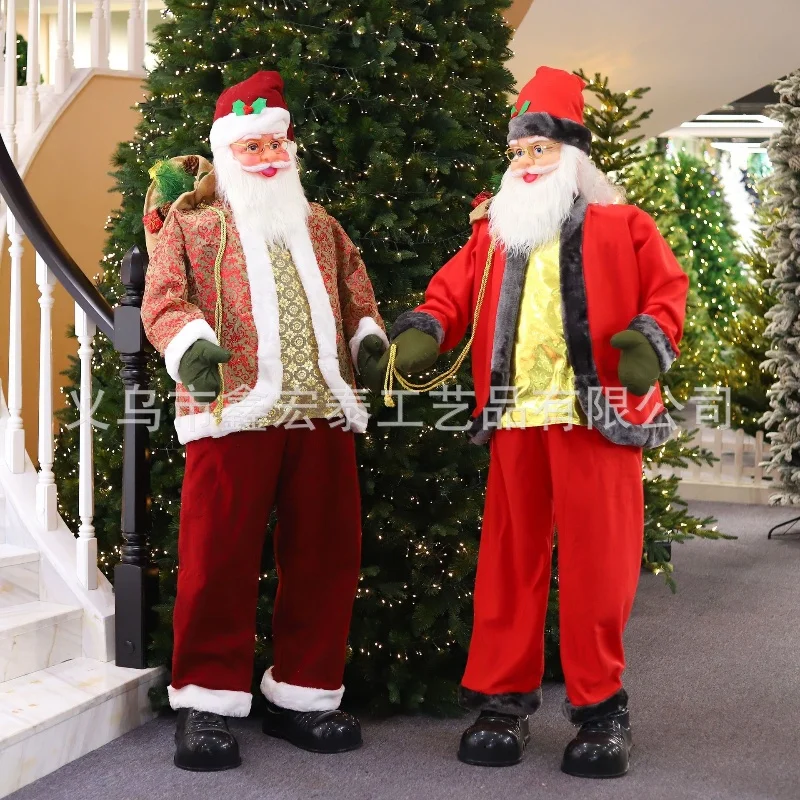 НОВЫЙ 180 см с подключением Bluetooth электроголосовое управление Санта-Клаус