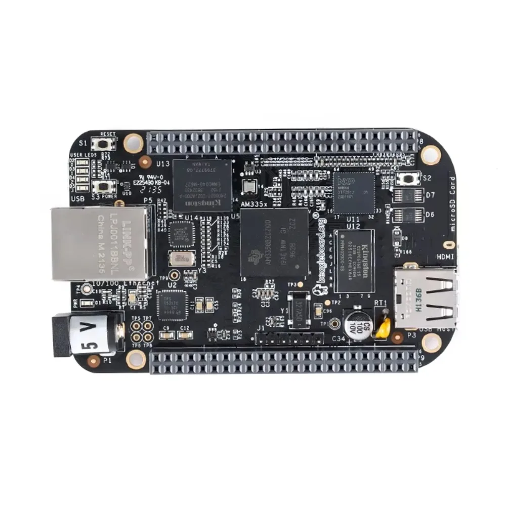 Фото Новая оригинальная плата разработки BeagleBone Black 4G, 512 МБ DDR3, 4 ГБ EMMC Flash, BB-Black Rev.C, Linux, в наличии №2