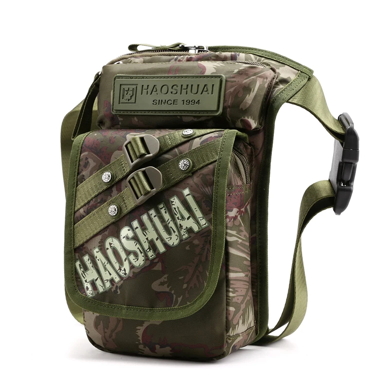 Мужская сумка через плечо на пояс или ногу нейлоновая поясная сумка-бананка