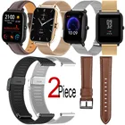 Ремешок кожаный для Xiaomi Huami Amazfit Bip U Pro S Lite GTS 2 Mini 2e 3