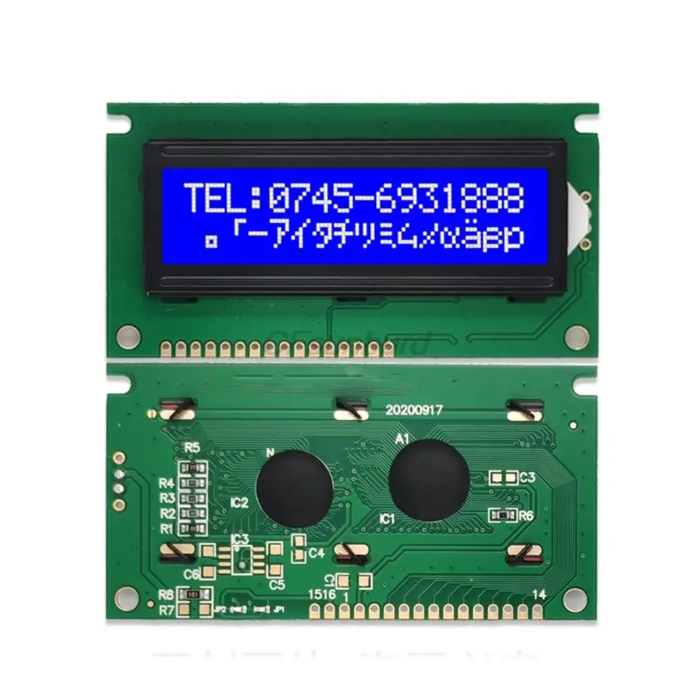 84x44 мм 1602c LCD 1602 дисплей синий экран 5V va16mm Желтый |