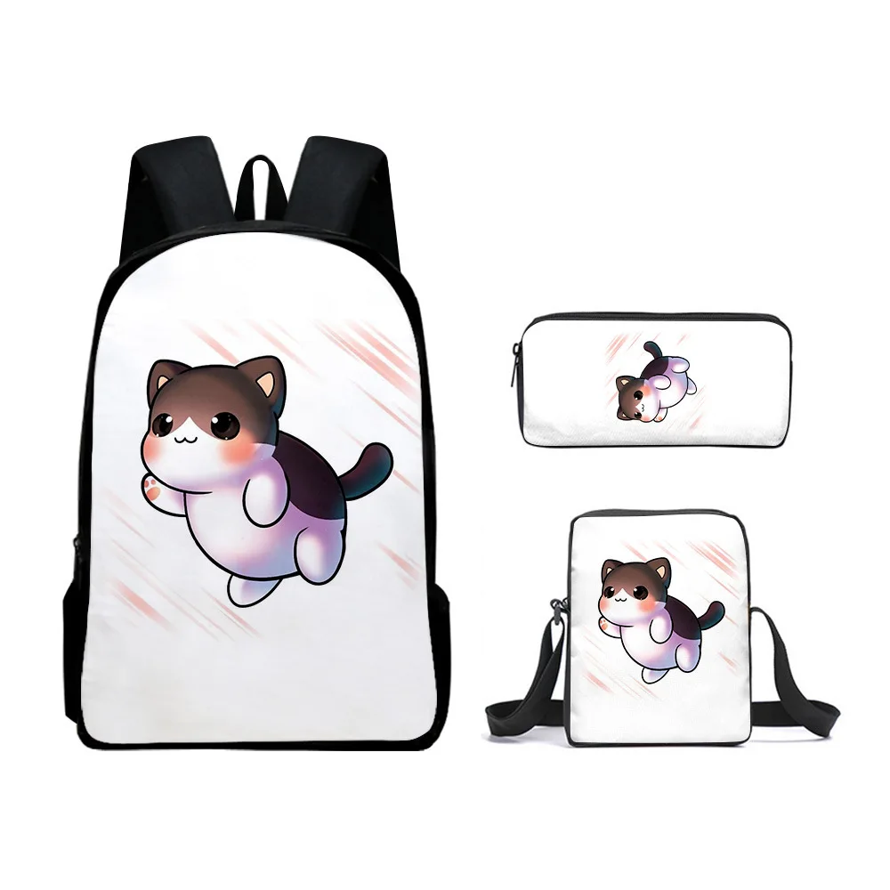 

Novelty Kawaii Youthful aphmau 3D Print 3pcs/Set Student Travel bags Laptop Daypack Backpack Shoulder Bag Pencil Case