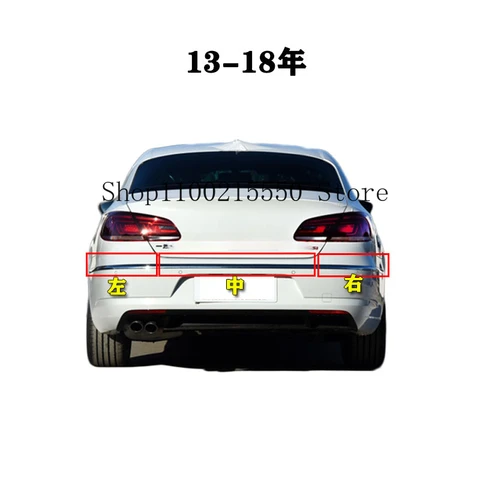 Молдинги на боковые двери автомобиля для VW Volkswagen CC 2009-2018 ABS, отделка заднего бампера, хромированная отделка, защитная полоса, автомобильные аксессуары