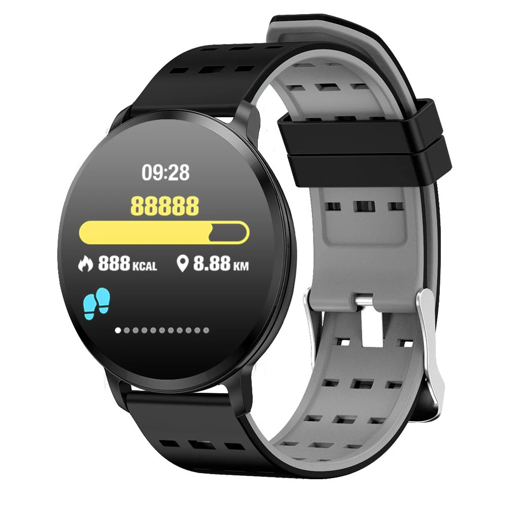 

Men Women Sport Zinc Alloy Temperature Measure Wristband Bracelet Heart Rate Monitor Pedometer Fitness Tracker Smart Watch