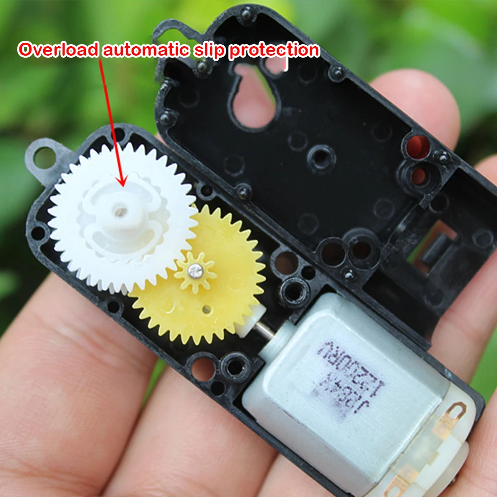 Миниатюрный электродвигатель с редуктором постоянного тока, 3-6 в, 52-105 об/мин, редуктор с низкой скоростью, червячный редуктор, коробка передач, игрушка 4WD, модель автомобиля, лодки, робота