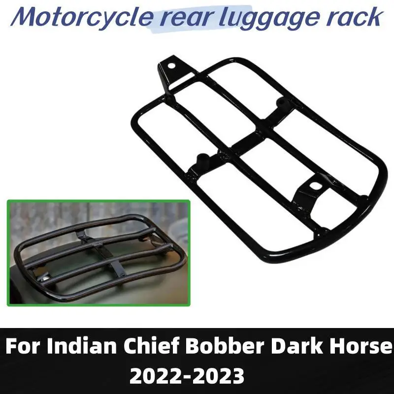

For Indian Chief Bobber Dark Horse 2022 Motorcycle Rear Fender Solo Rack Steel Rear Fender Bolt on Solo Luggage Rack Motorcycle