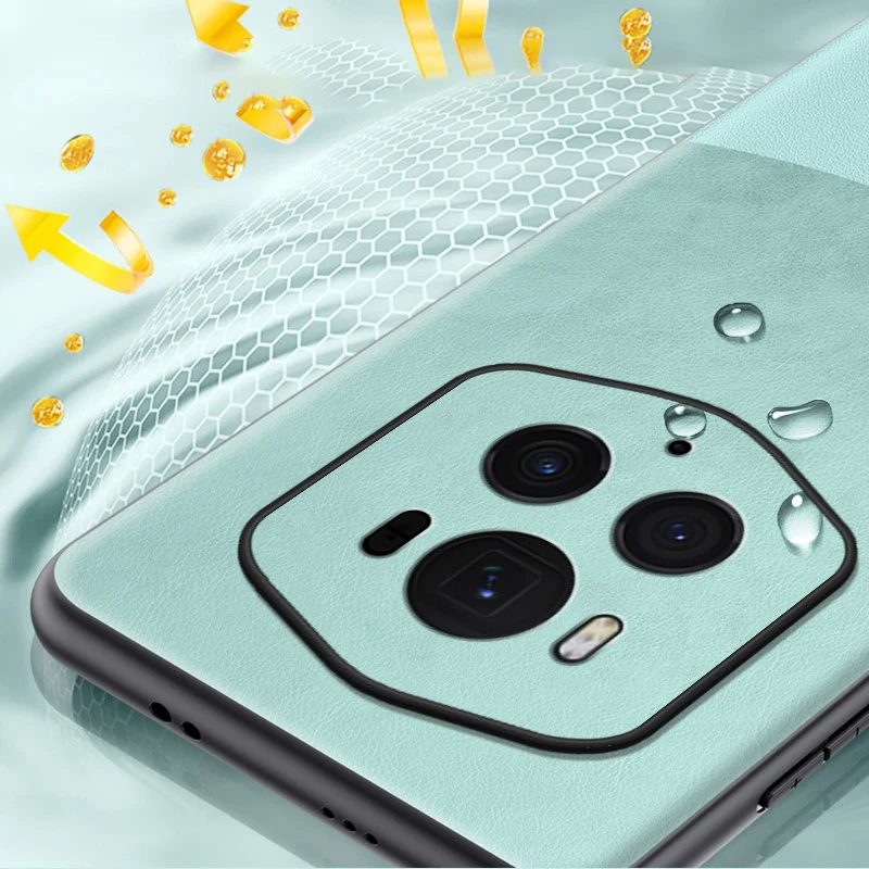 Чехол для Huawei Honor Magic6 RSR Porsche кожаный сращивающийся силиконовый защитный чехол