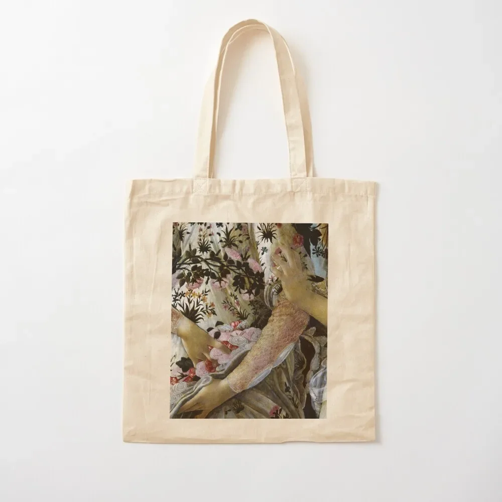Botticelli Primavera крупным планом винтажная большая сумка с росписью женская сумка-тоут
