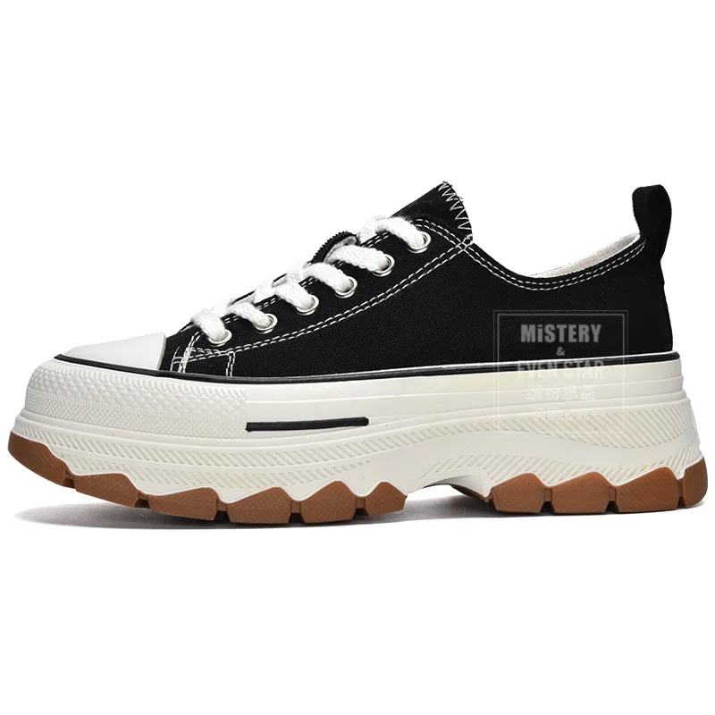 Platform Canvas Shoes Woman 2023 New Casual Shoes Muffin Girls Shoes