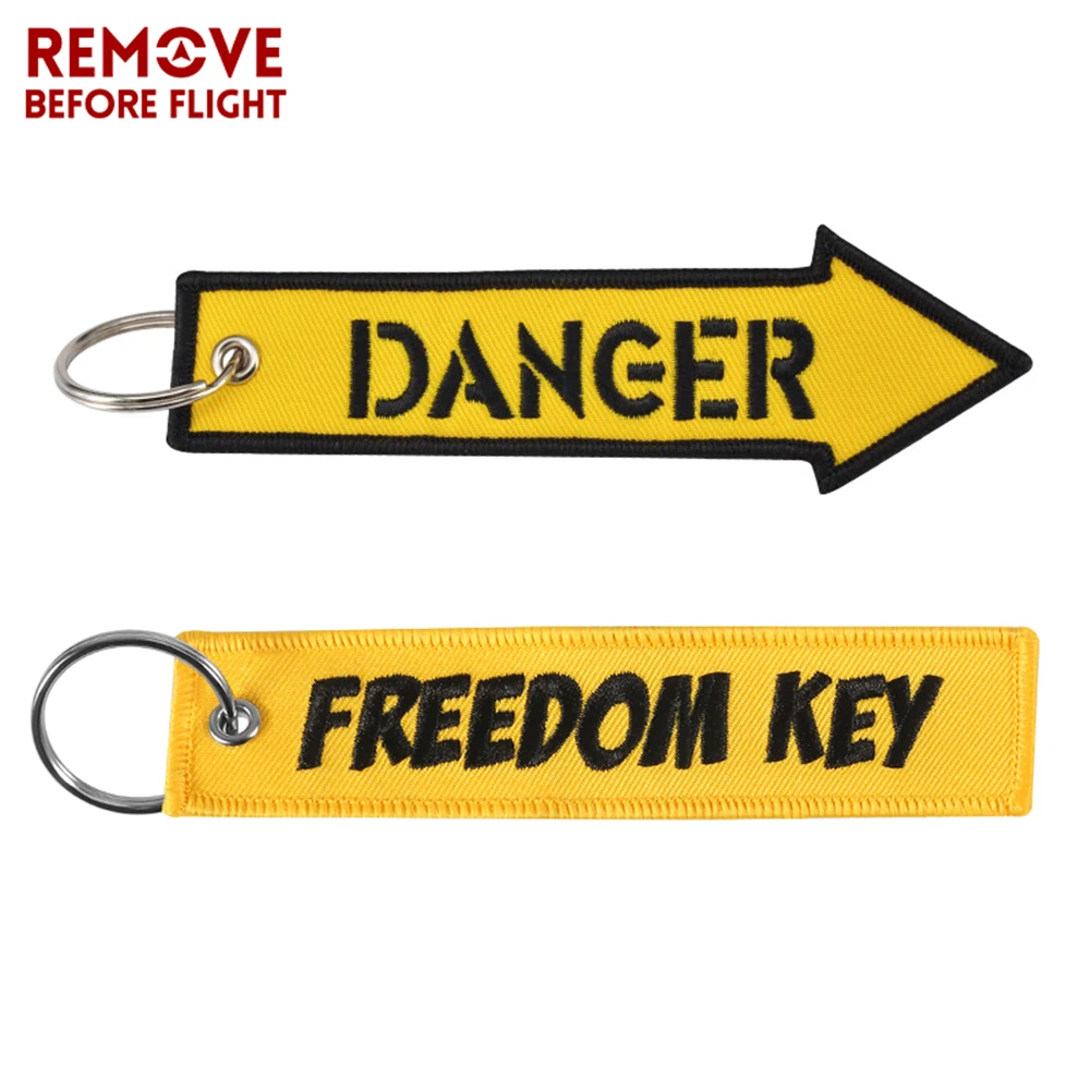 

2 шт. желтая брелок для ключей с опасностью, модный автомобильный брелок с черепом, держатель для ключей для мотоциклов, брелок с вышивкой, рождественские подарки