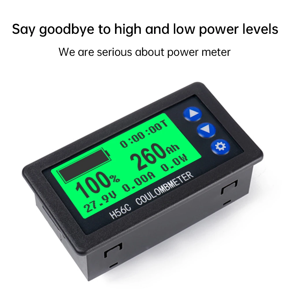 H56CR точный шунт Coulomb Meter индикатор питания напряжения тока измеритель мощности