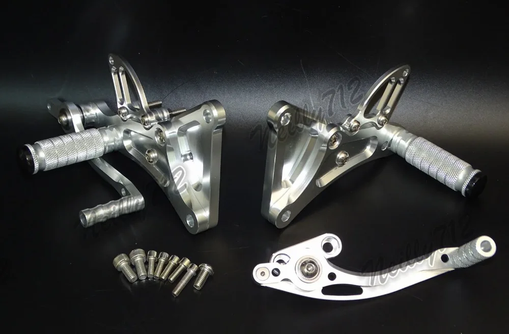 Продажа мотоцикла CNC Регулируемый Rider задний Набор Rearset подставка для ног колышки