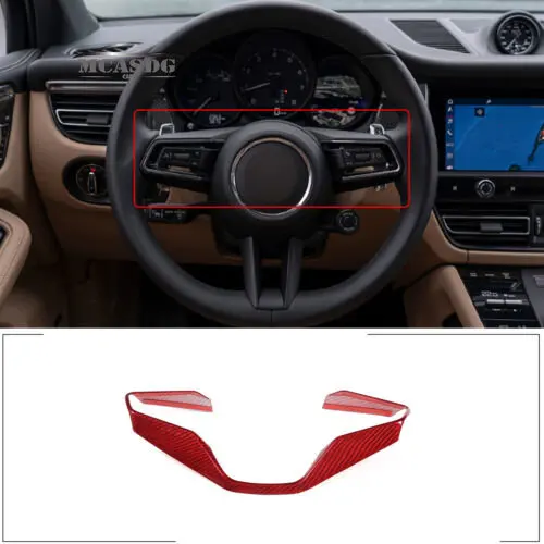 

Real Carbon Fiber Steering Wheel Fit for Porsche Macan 2022-2023
